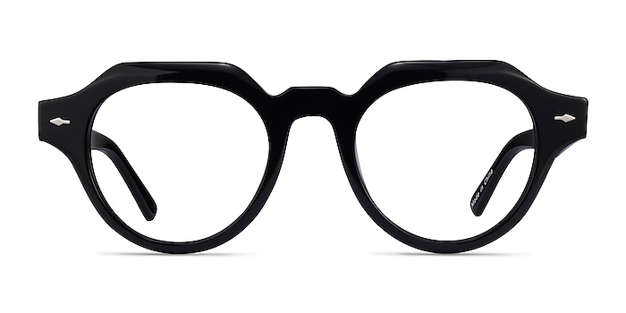 Remy Black Acetate Eyeglass Frames from EyeBuyDirect