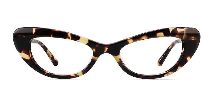 Leena Spotty Tortoise Acétate Montures de lunettes de vue d'EyeBuyDirect