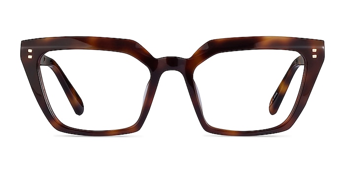 Caitlin Tortoise Acetate Eyeglass Frames from EyeBuyDirect