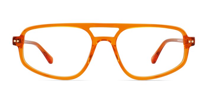 Meditate Crystal Orange Acétate Montures de lunettes de vue d'EyeBuyDirect
