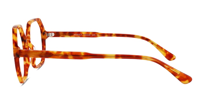Attract Orange Tortoise Acetate Eyeglass Frames from EyeBuyDirect