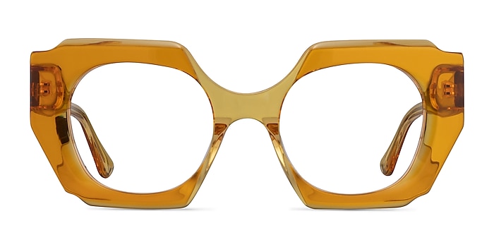 Intention Crystal Yellow Acétate Montures de lunettes de vue d'EyeBuyDirect