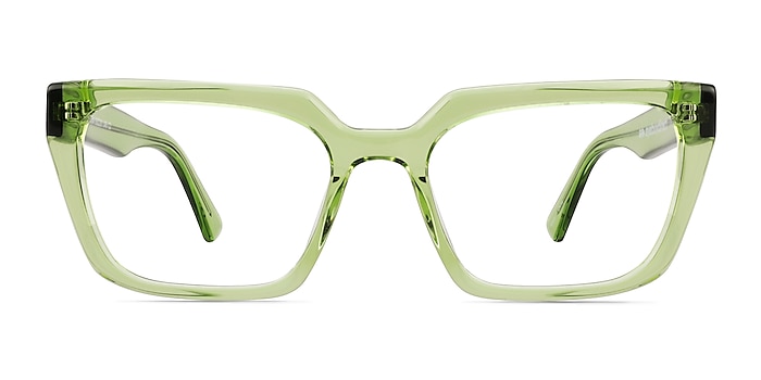 Wisdom Crystal Green Acetate Eyeglass Frames from EyeBuyDirect
