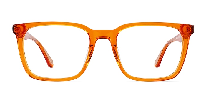 Ambition Crystal Orange Acétate Montures de lunettes de vue d'EyeBuyDirect