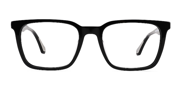 Ambition Noir Acétate Montures de lunettes de vue d'EyeBuyDirect