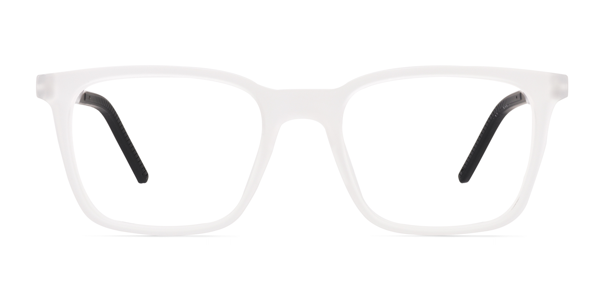 Accelerate Square Matte Clear Full Rim Eyeglasses Eyebuydirect