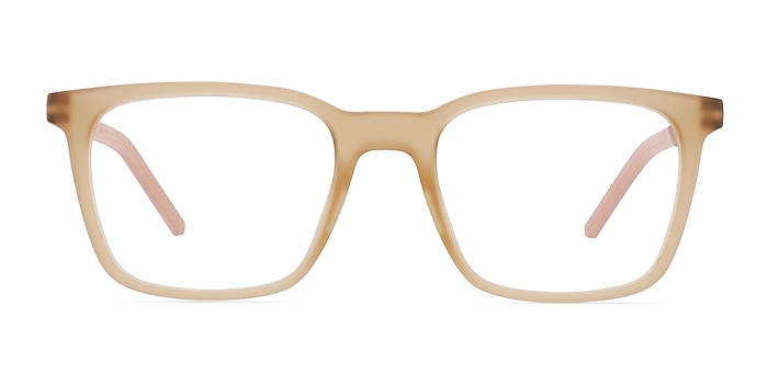 Accelerate Matte Crystal Brown Plastic Eyeglass Frames from EyeBuyDirect