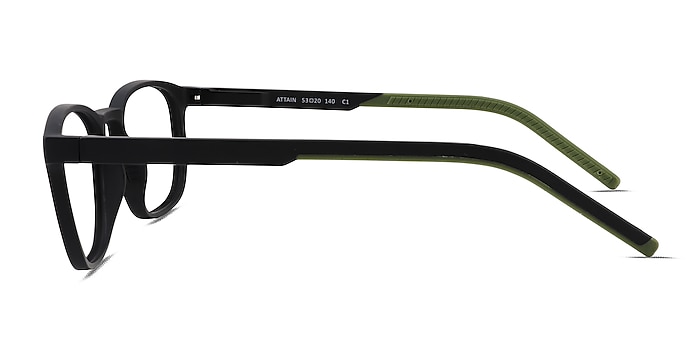 Attain Matte Black Plastic Eyeglass Frames from EyeBuyDirect