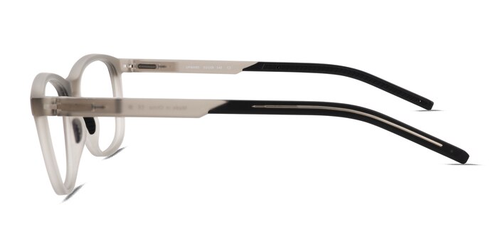 Upward Matte Crystal Gray Plastic Eyeglass Frames from EyeBuyDirect