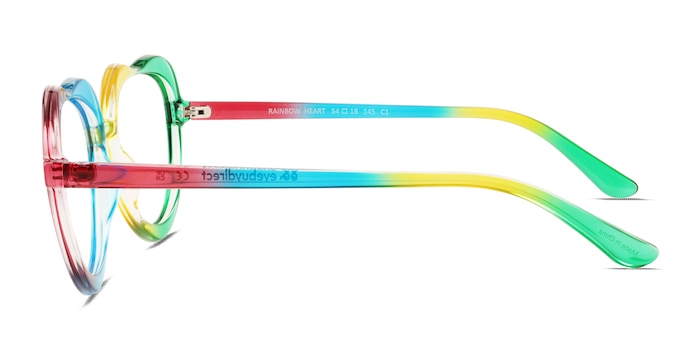 Rainbow Heart Rainbow Plastic Eyeglass Frames from EyeBuyDirect