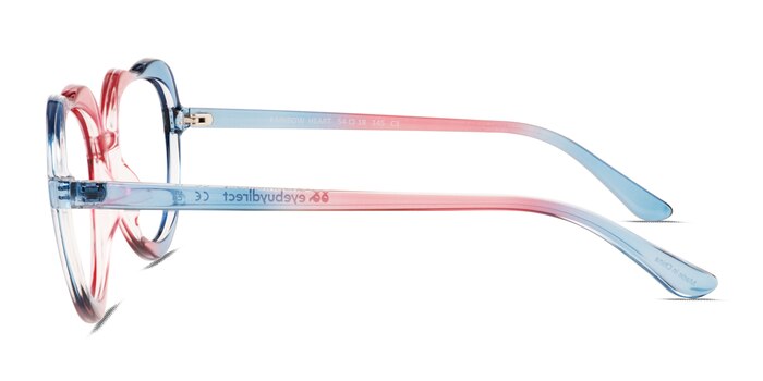 Rainbow Heart Blue Pink Plastique Montures de lunettes de vue d'EyeBuyDirect