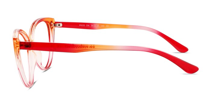 Pride On Orange Pink Plastique Montures de lunettes de vue d'EyeBuyDirect