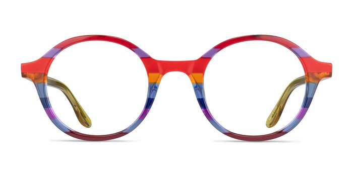Love Wins Striped Rainbow Acetate Eyeglass Frames from EyeBuyDirect