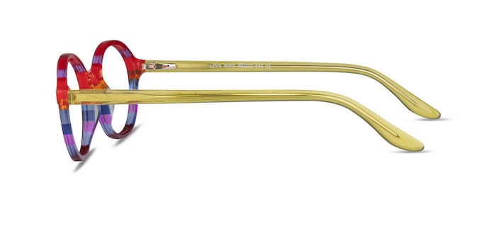 Love Wins Striped Rainbow Acétate Montures de lunettes de vue d'EyeBuyDirect