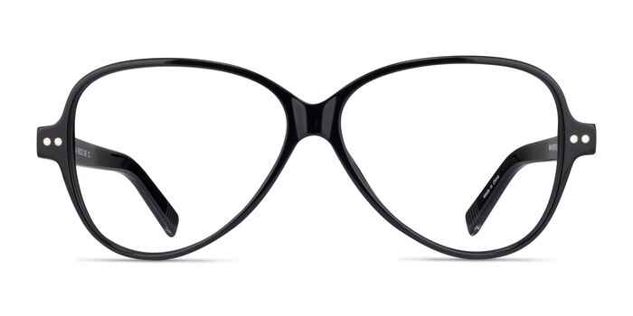Shea Black Acetate Eyeglass Frames from EyeBuyDirect