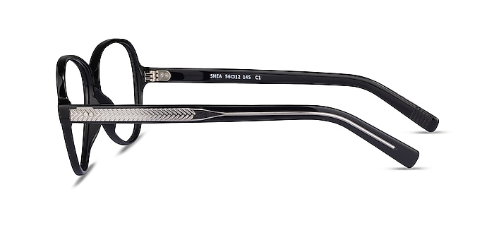 Shea Black Acetate Eyeglass Frames from EyeBuyDirect