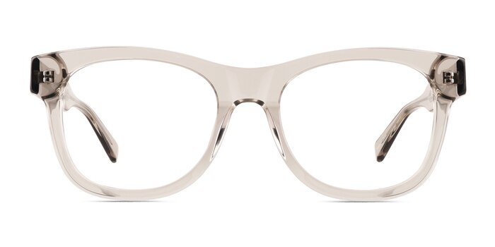 Abe Clear Gray Acetate Eyeglass Frames from EyeBuyDirect