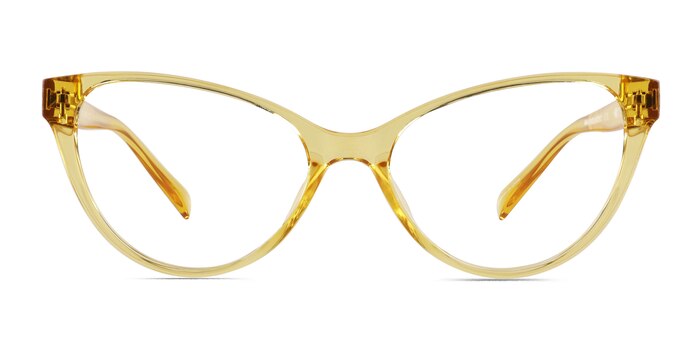 Lantana Clear Yellow Plastic Eyeglass Frames from EyeBuyDirect