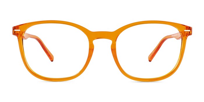 Aloe Clear Orange Plastic Eyeglass Frames from EyeBuyDirect