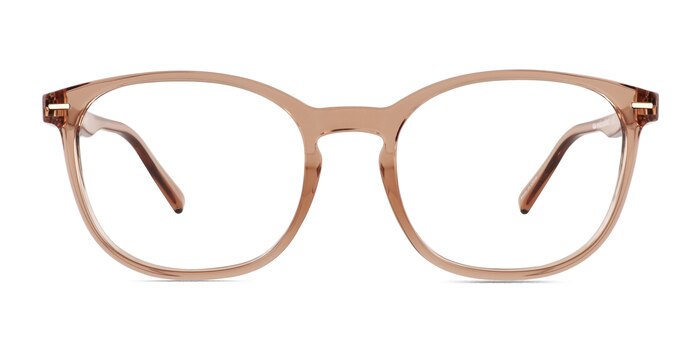 Aloe Clear Brown Plastic Eyeglass Frames from EyeBuyDirect