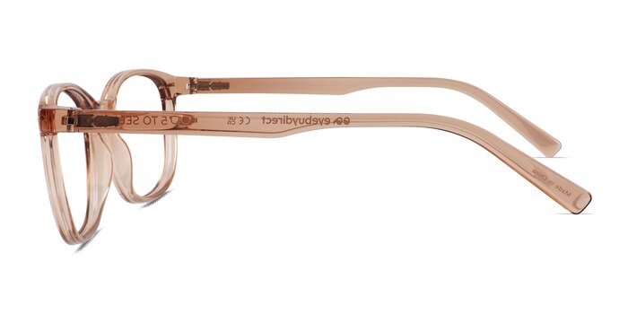 Aloe Clear Brown Plastique Montures de lunettes de vue d'EyeBuyDirect