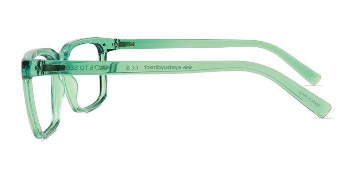 Cloudburst Clear Green Plastique Montures de lunettes de vue d'EyeBuyDirect