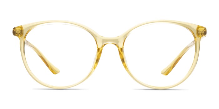 Moonglow Clear Yellow Plastic Eyeglass Frames from EyeBuyDirect