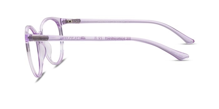Moonglow Clear Purple Plastic Eyeglass Frames from EyeBuyDirect