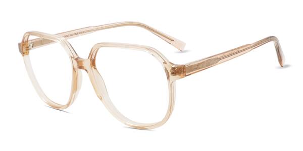 Clear Orange Serene -  Plastic Eyeglasses
