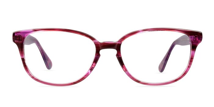 Aliana Purple Acetate Eyeglass Frames from EyeBuyDirect