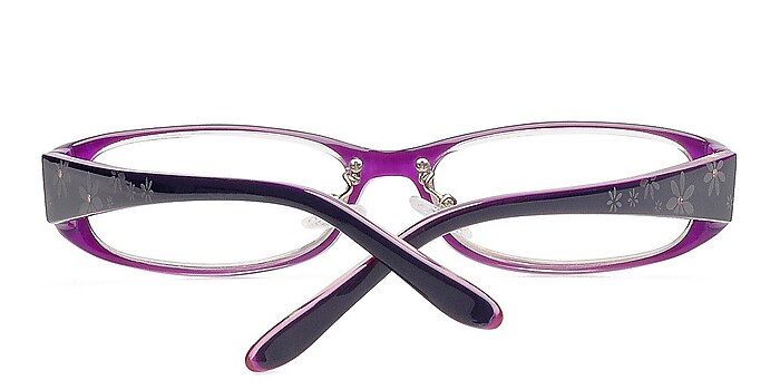 Purple/Clear Amani -  Colorful Acetate Eyeglasses