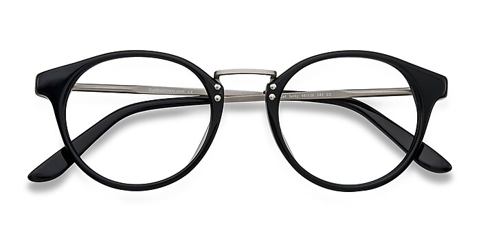 Black/Silver Get Lucky -  Acetate Eyeglasses