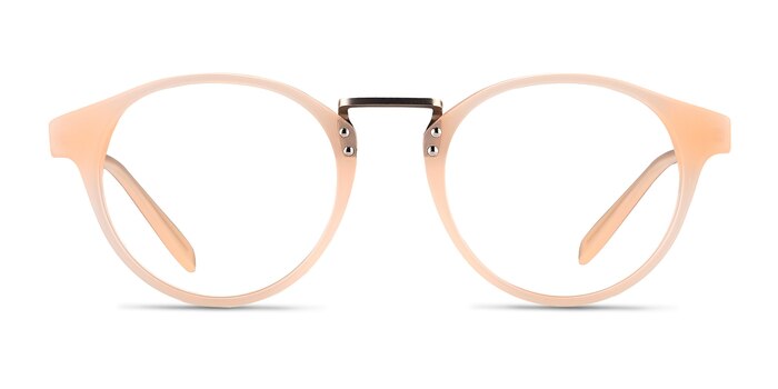 Get Lucky Ivory/Silver Acetate-metal Montures de lunettes de vue d'EyeBuyDirect