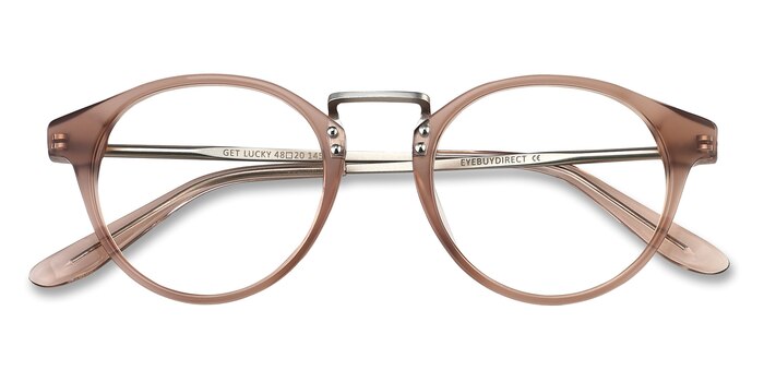 Brown/Silver Get Lucky -  Fashion Acetate, Metal Eyeglasses