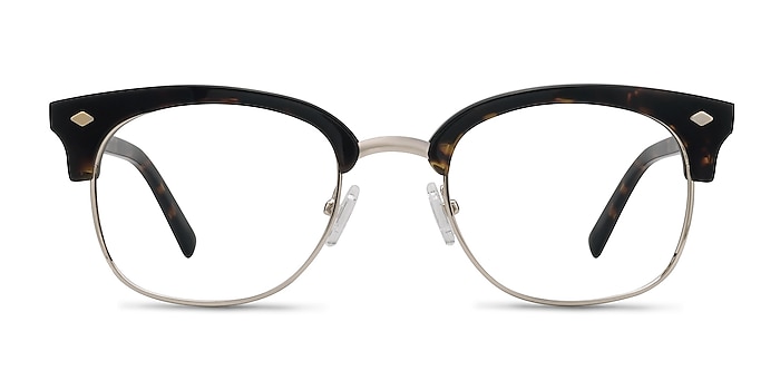 Japan Morning  Dark Tortoise  Acetate-metal Eyeglass Frames from EyeBuyDirect