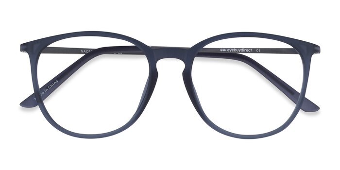 Matte Blue Naomi -  Lightweight Plastic Eyeglasses