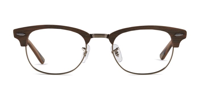 Sweet Jane Brun Wood-texture Montures de lunettes de vue d'EyeBuyDirect