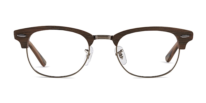 Sweet Jane Brun Wood-texture Montures de lunettes de vue d'EyeBuyDirect
