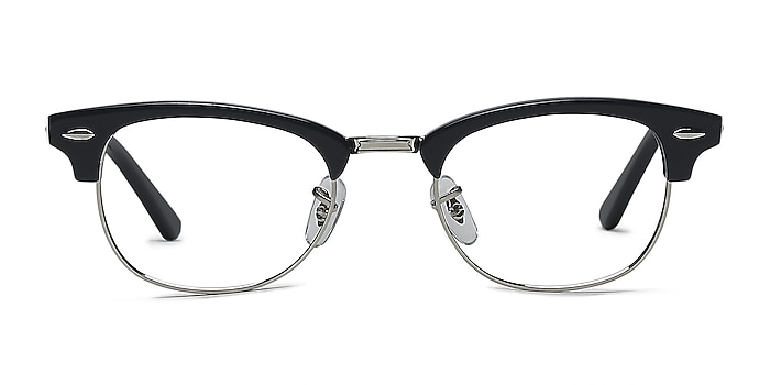 Sweet Jane Navy Silver Acetate Eyeglass Frames from EyeBuyDirect