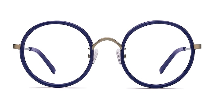 Gemini Bleu marine  Acétate Montures de lunettes de vue d'EyeBuyDirect