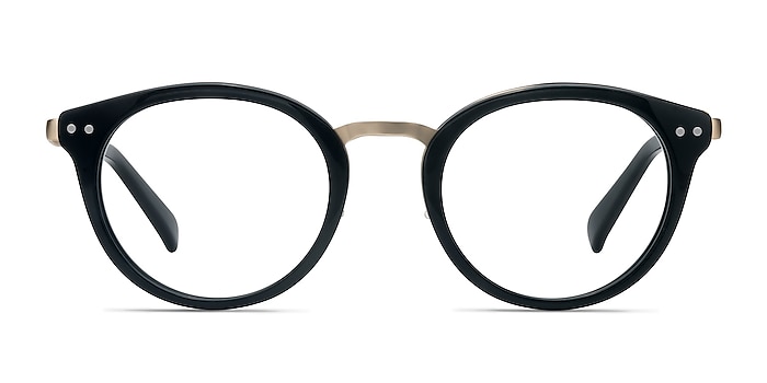 Bellefond Noir Acétate Montures de lunettes de vue d'EyeBuyDirect