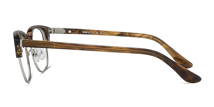 Bansai Brown Striped Acétate Montures de lunettes de vue d'EyeBuyDirect