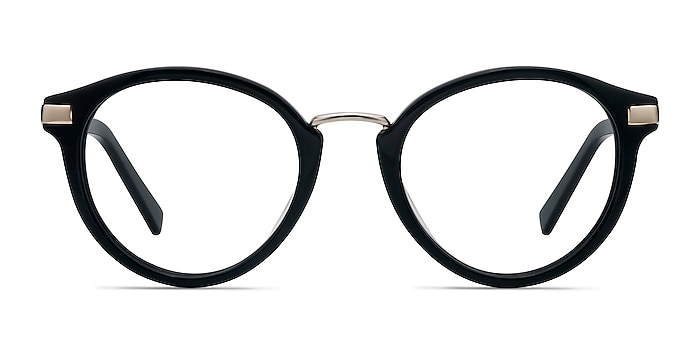 Yuke Black Acetate Eyeglass Frames from EyeBuyDirect