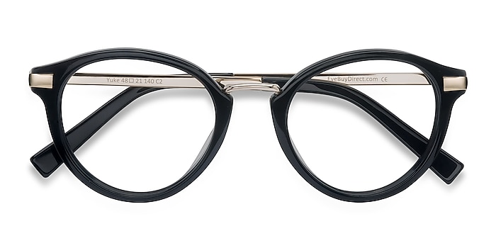 Black Yuke -  Designer Acetate Eyeglasses
