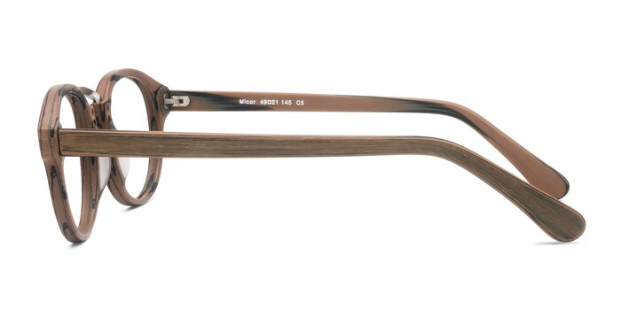 Micor Brun Plastique Montures de lunettes de vue d'EyeBuyDirect