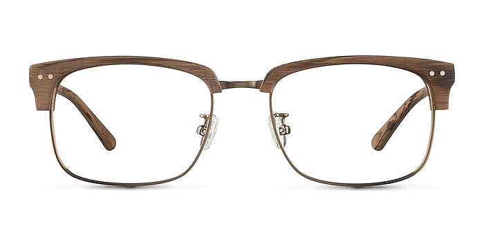 The Woods Brun Acétate Montures de lunettes de vue d'EyeBuyDirect