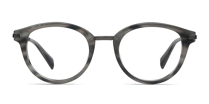 Ginger Gray Striped Acétate Montures de lunettes de vue d'EyeBuyDirect