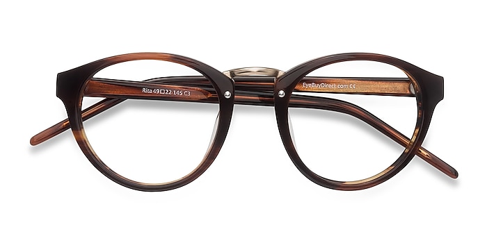 Brown Rita -  Designer Acetate Eyeglasses