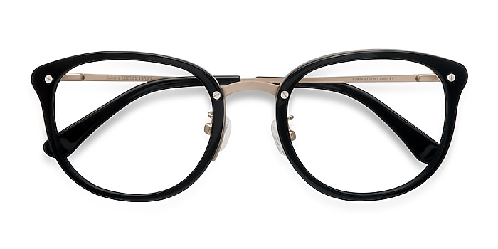 Black Sakura -  Designer Acetate Eyeglasses
