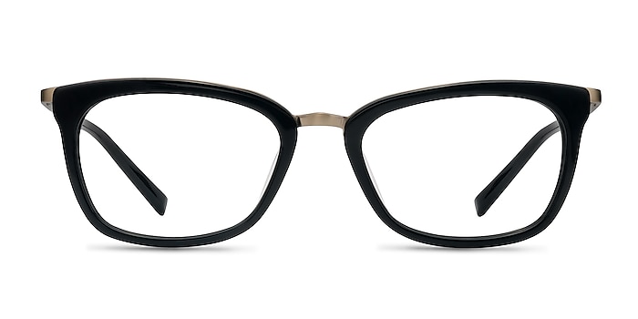 Marlene Noir Acétate Montures de lunettes de vue d'EyeBuyDirect
